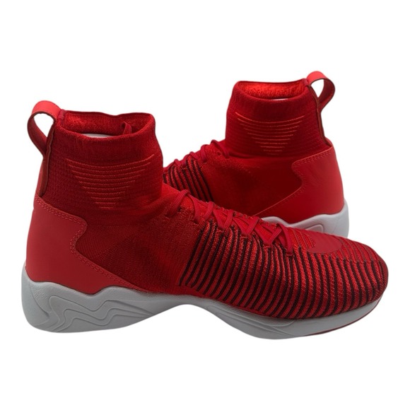 Nike Zoom‎ Mercurial XI Flyknit Shoes Mens 10 University Red Sneakers 844626-600 - Picture 7 of 10